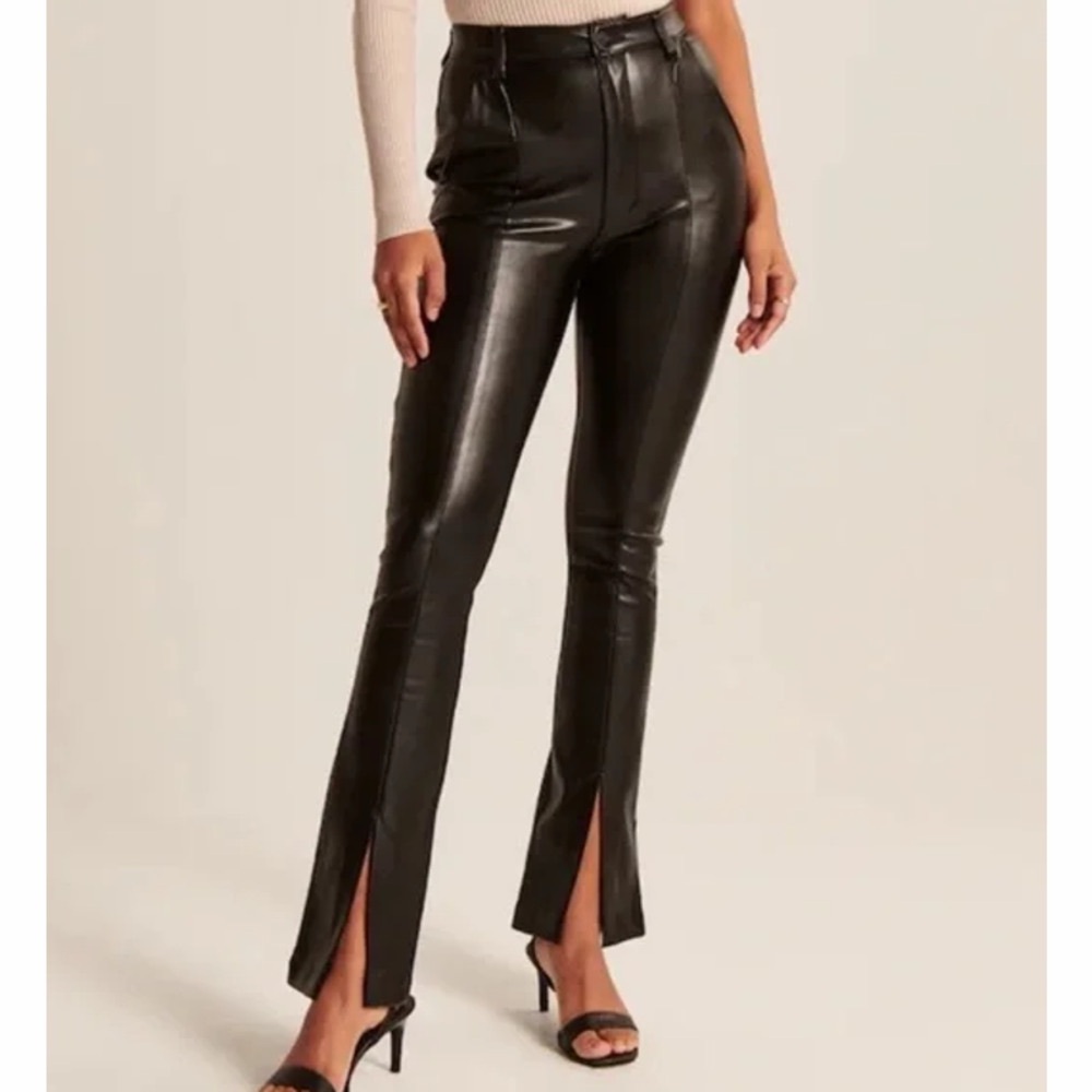Abercrombie and Fitch Ultra High Rise Leather Pants - curve love